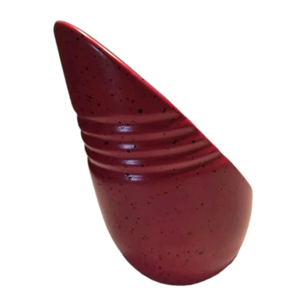 Stoneware Speckled Barn Red Candle,  Spoon Rest, Kitchen Utensil Holder